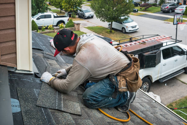 Professional Emergency Roof Repair technician working in Hager City, WI